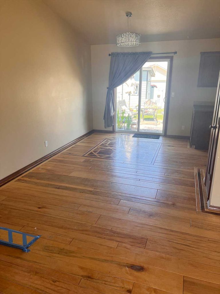 Living area before- Rapid Response Restoration