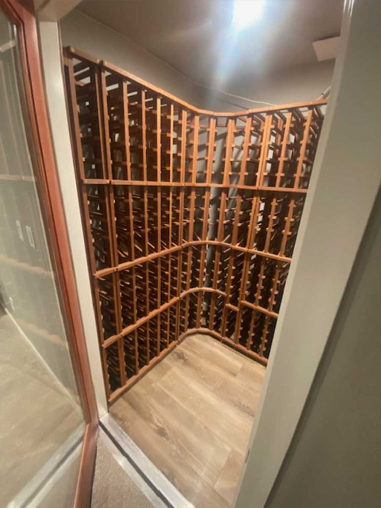 Wine cellar after Rapid Response Restoration