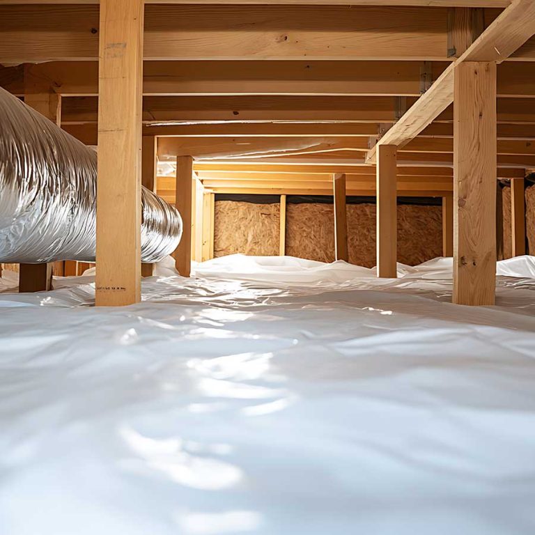 Rapid Response Restoration - Vapor Barrier in Crawl Space